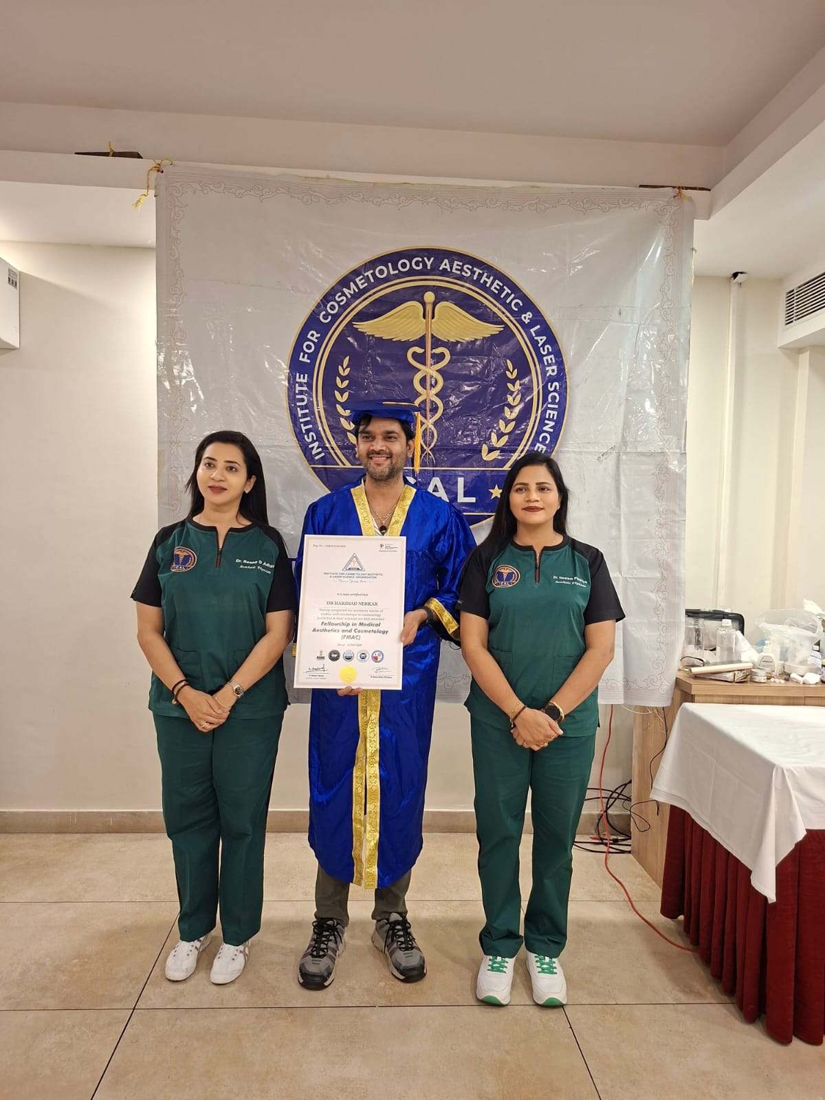Dr Reinaa Abhay Perfect U Clinic aesthetic training session with medical professionals in Pune Maharashtra